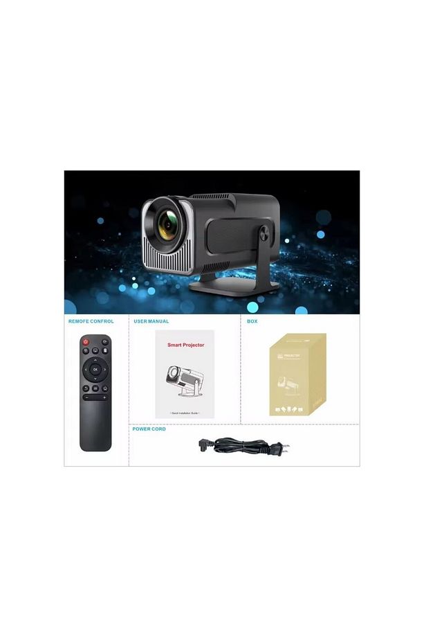 HY320 Mini 4K LED Wifi+Android Işletim Sistemli Taşınabilir Akıllı Projeksiyon - 4