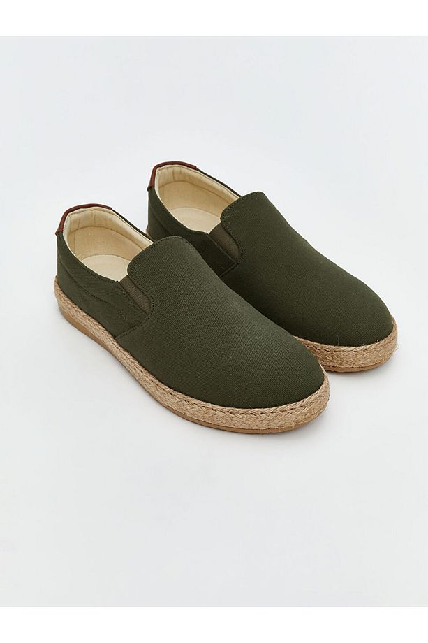Hasır Tabanlı Erkek Espadril Ayakkabı - 1