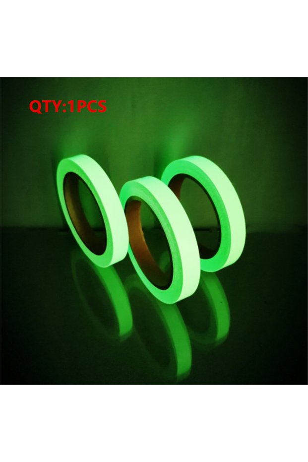 10mm WIDE 1pcs 3m Self Adhesive Green Luminous Tape Glow In The Dark Stickers Stage Decorative Fluor