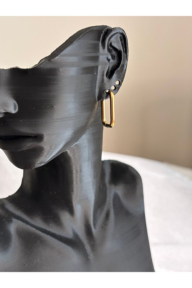 Simple Elegance Thin Square Hoop Earrings - 2