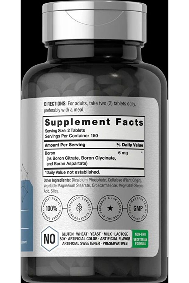 Triple Boron Complex 6 mg Supplement | 300 Tablets | - 2