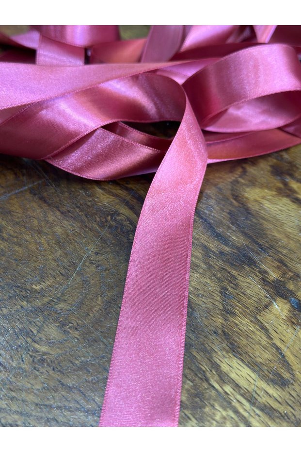 Satin Pink Ribbon Ribbon Sewing Clothing Accessory Width 25 mm (1 Metre)