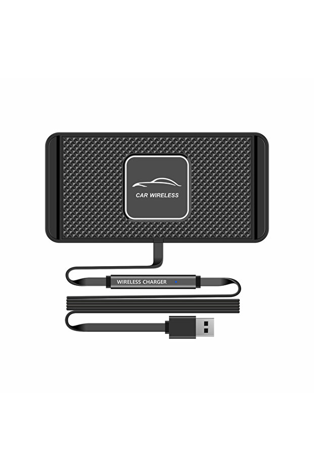 قاعدة شحن لاسلكية للسيارة من VIKEFON C مع كابل USB لأجهزة iPhone 16 و 15 و 14 و 13 و 12 Pro Max و AirPods ...