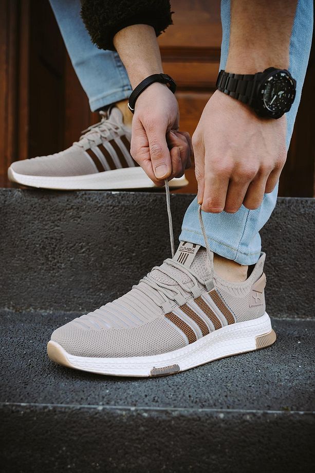Cbm 4025 Şeritli Hafif Günlük Yürüyüş Koşu Fileli Erkek Sneaker - 1