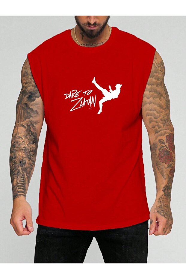 Footballer Printed Sleeveless Tee