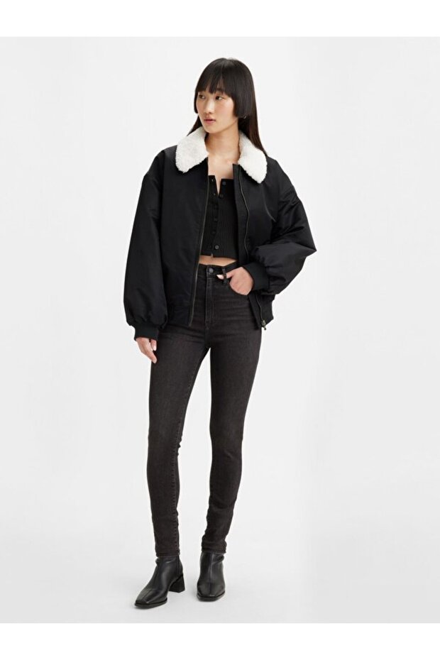 Mile High Super Skinny Women's Jean Pants - Black Ground