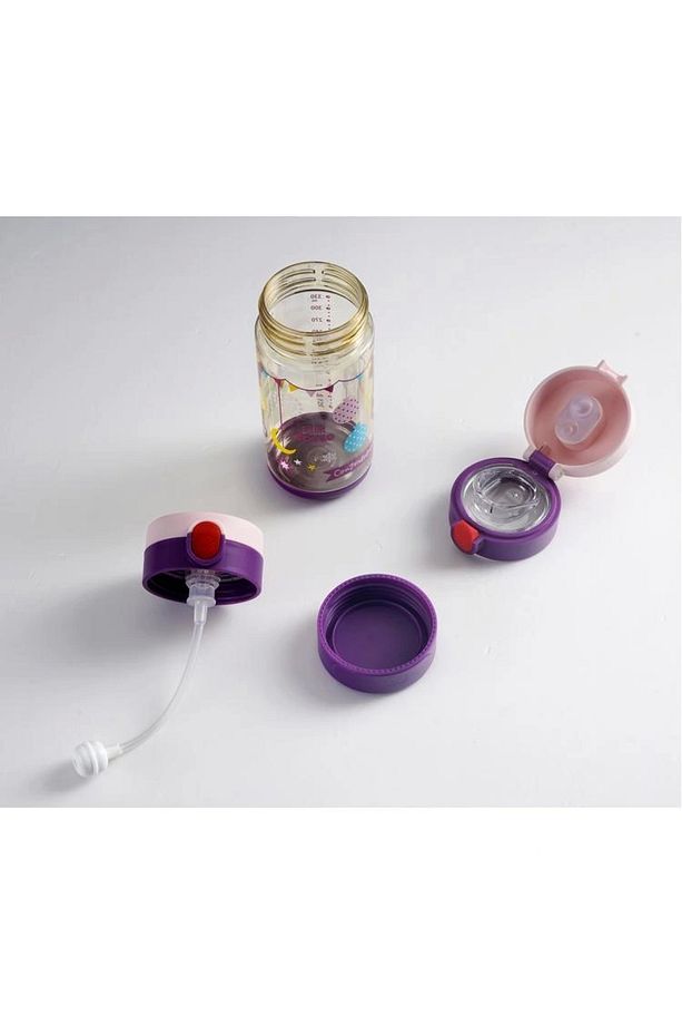 Vagonlıfe Pipetli / Pipetsiz Kullanım Askılı Çocuk Matarası B1040 330 ml 6 Ay - 4