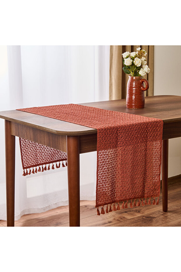 Soft Santa Runner - Kiremit - 35x145 cm - 1