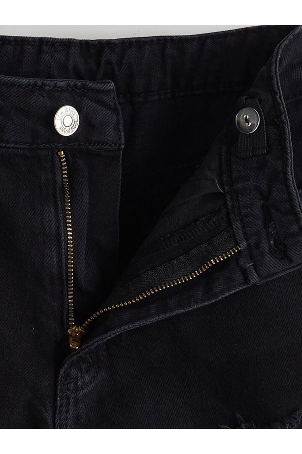 Beli Ayarlanabilir Lastikli Kız Çocuk Jean Şort - 3