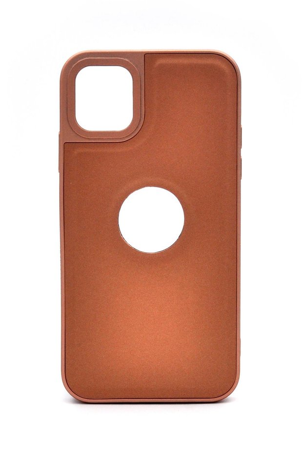 iPhone 14 Pro Max Compatible Leather Look Hard Cover Case Tan Sand Beige