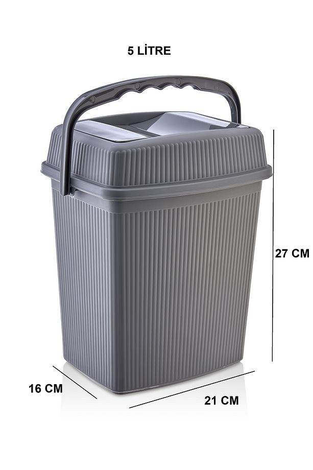 Taşımalı Mutfak Banyo Çöp Kovası 5 Litre - 2