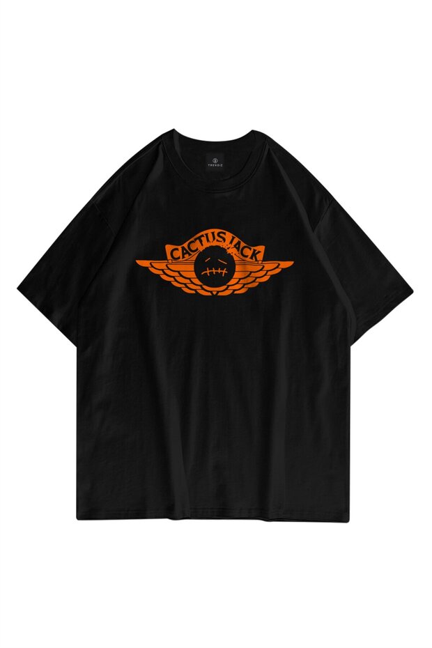 Unisex Cactus Jack 202 Black Tshirt