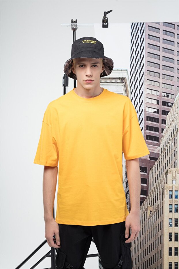 Basic Men's Tshirt Yellow - 1