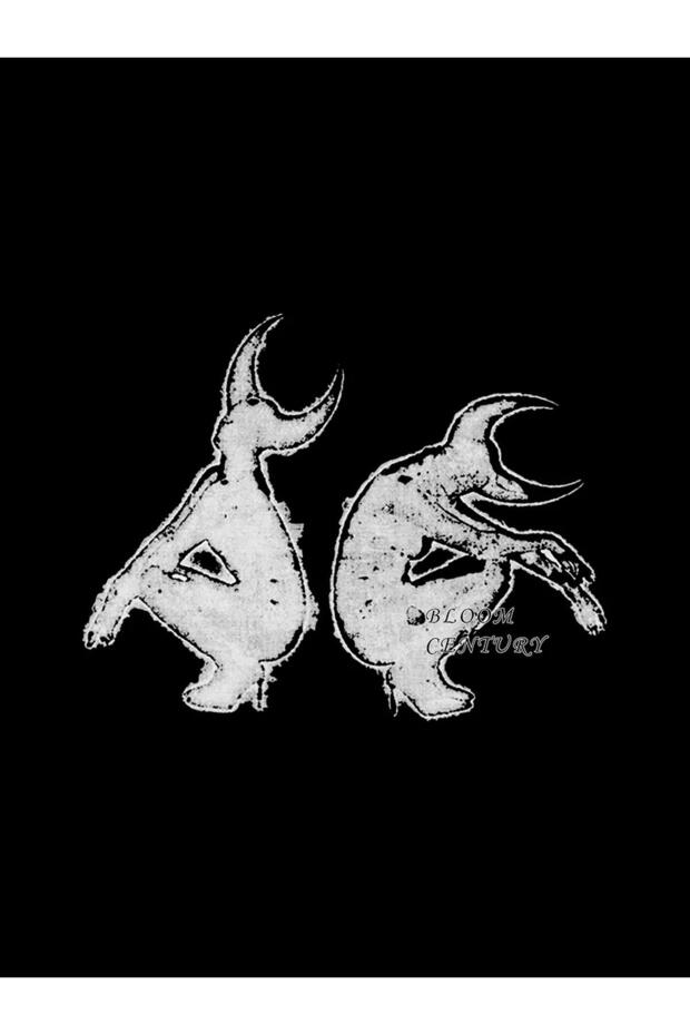 Unisex Satans Sweatshirt Siyah - 3