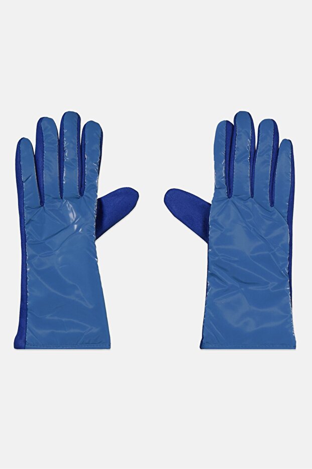 Women Solid Puffy Gloves, Assorted