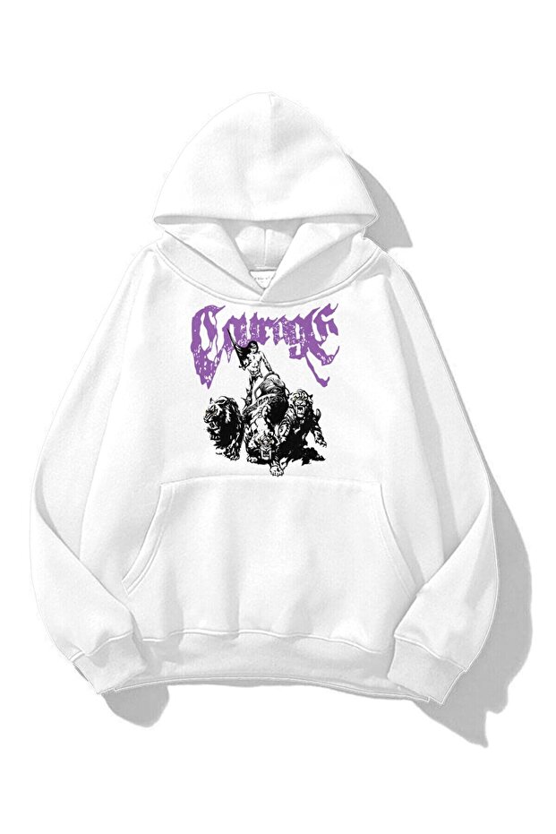 Unisex Courage Sweatshirt Hoodie White