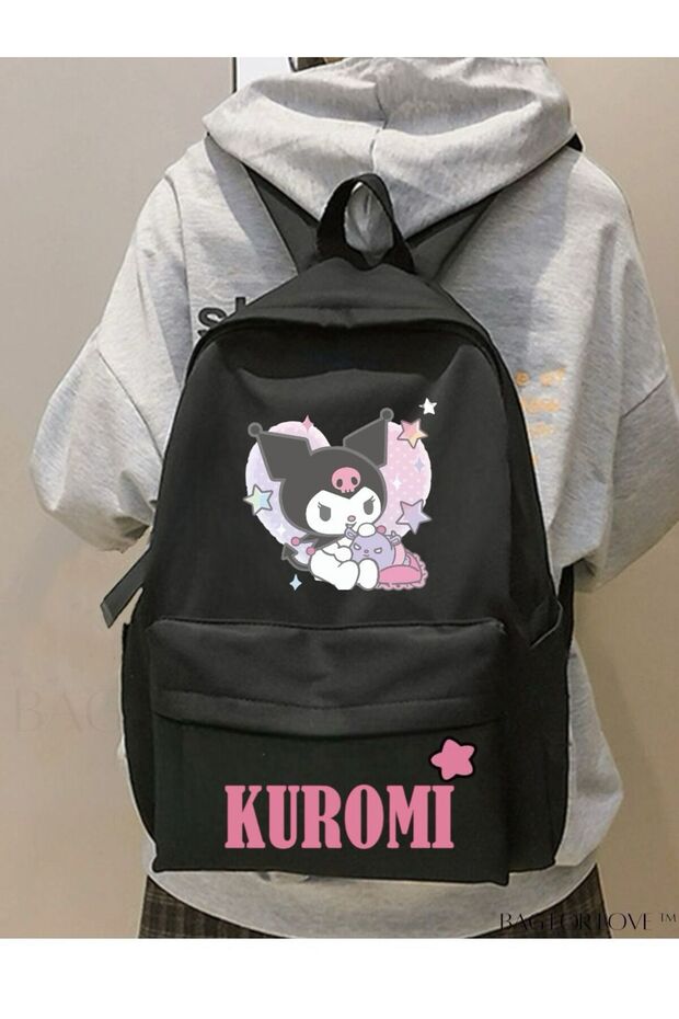 Kuromi Star Pink Detail School, Classroom, Course Backpack - Mingalondon