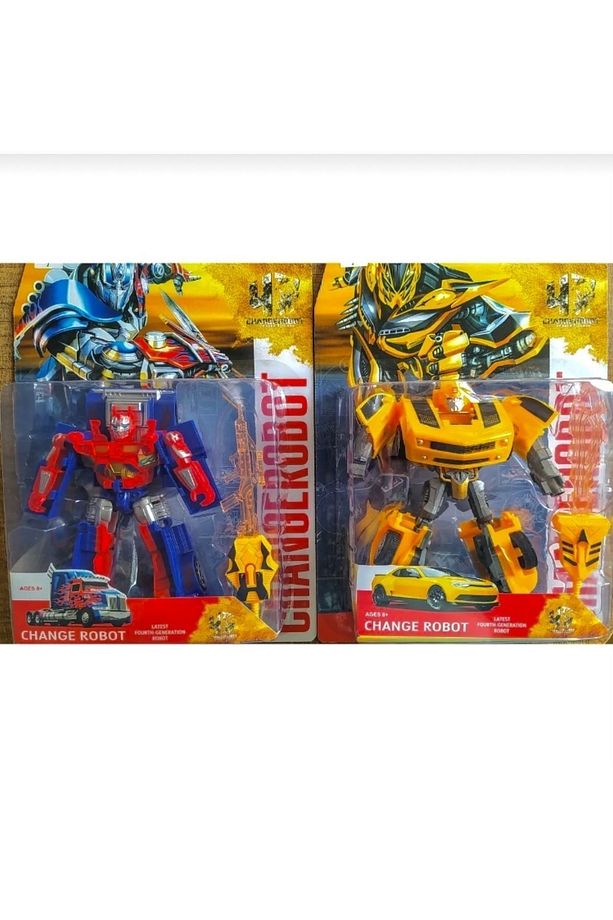 TRANSFORMERS Bumblebee Ve Optimus Prime Robota Dönüşen Arabalar 15Cm - 1