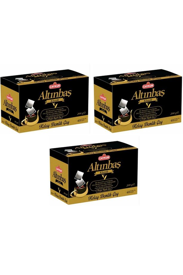 Altınbaş Demlik Poşet Çay Sade 40*5gr 200gr 3 Paket - 1
