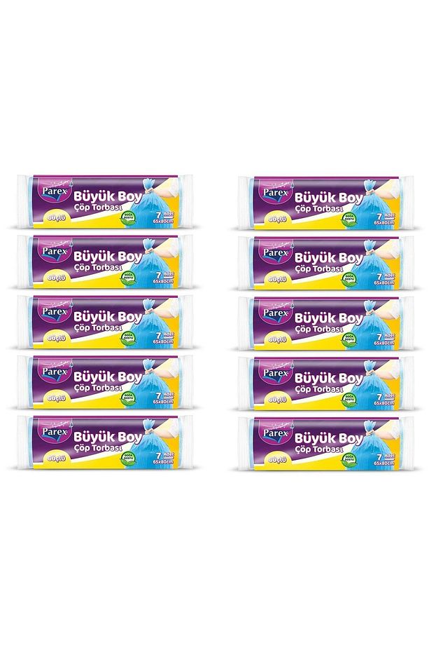 Güçlü Çöp Torbası Büyük Boy 10 Adet - 1