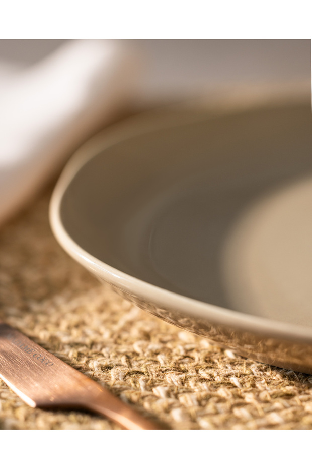 Souci Pasta Tabağı - Bej - 22 cm - 2