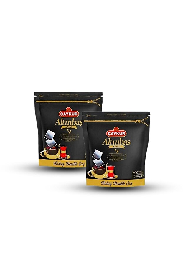 Altınbaş Classic Black Teapot Tea Bags 200 X 5 g 2 Packs
