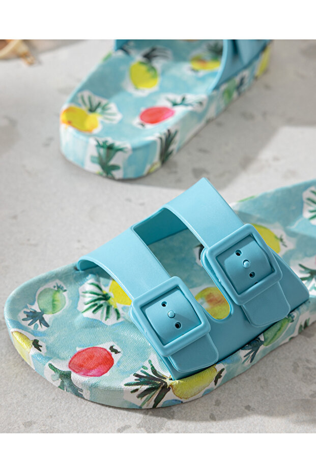 Papuci de damă Blue Fruit - 3