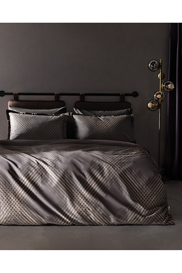 Alcon Double Printed - 300Tc Satin Duvet Cover Set