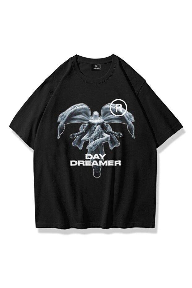 تيشيرت Day Dreamer للجنسين باللون الأسود