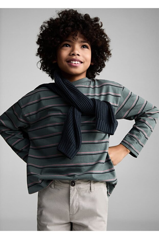 Pamuklu chino pantolon - 1