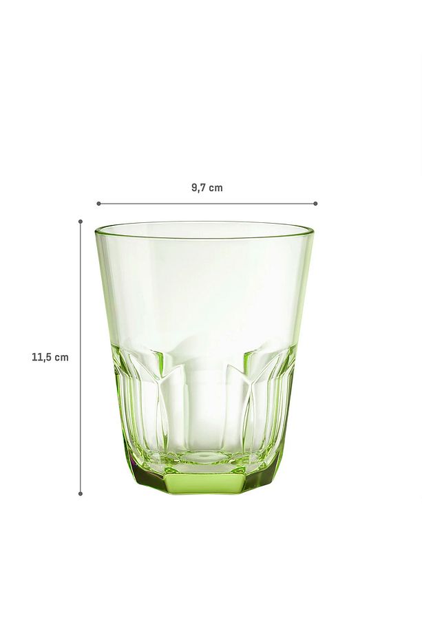Domme 2'li Plastik Bardak - Yeşil - 445 ml - 6