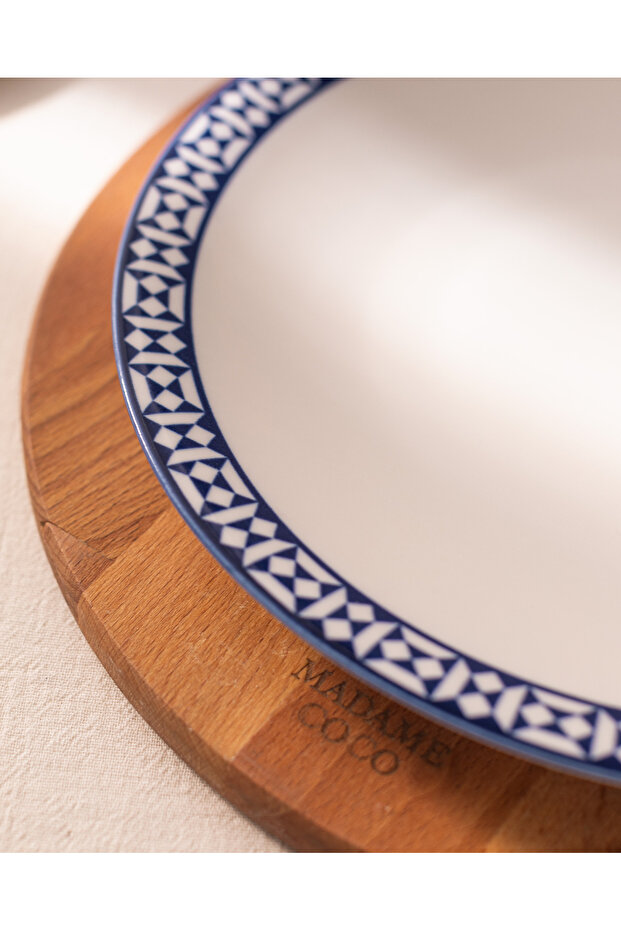 Rêve Bleu Commande Servis Tabağı 25 cm - 3