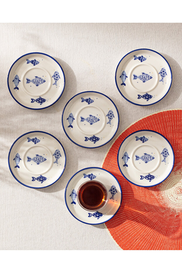 Grande Poisson 6'lı Çay Tabağı Seti - 3