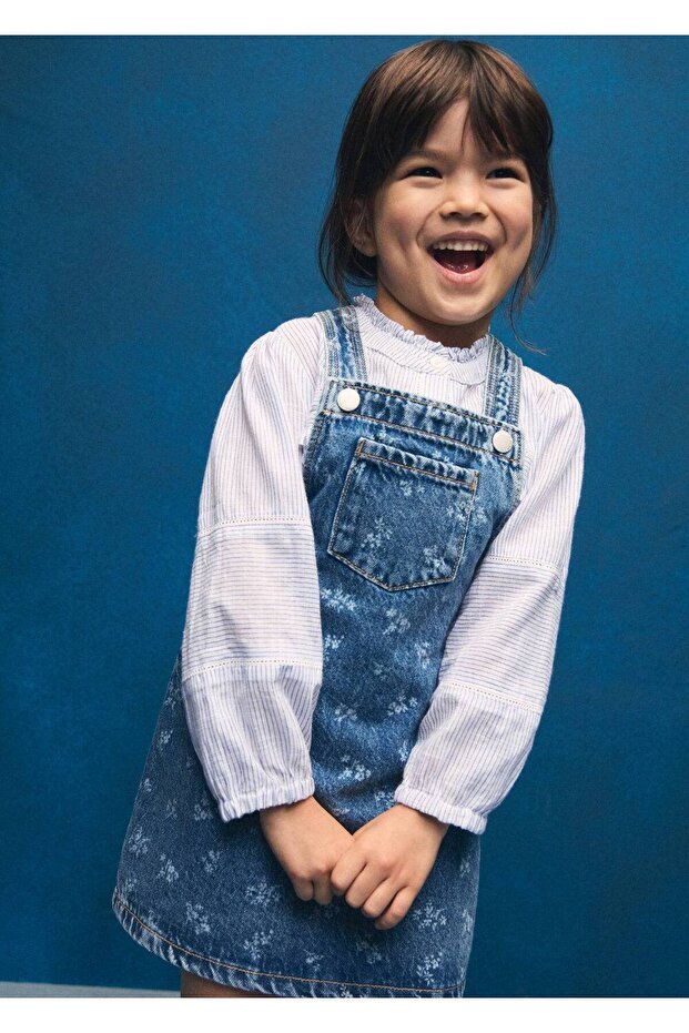 Pamuklu bebe yaka bluz - 4