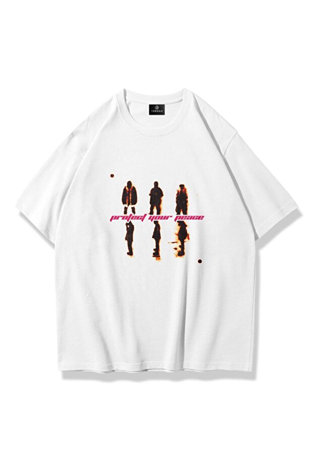 Unisex Protect Your Peace T-shirt White