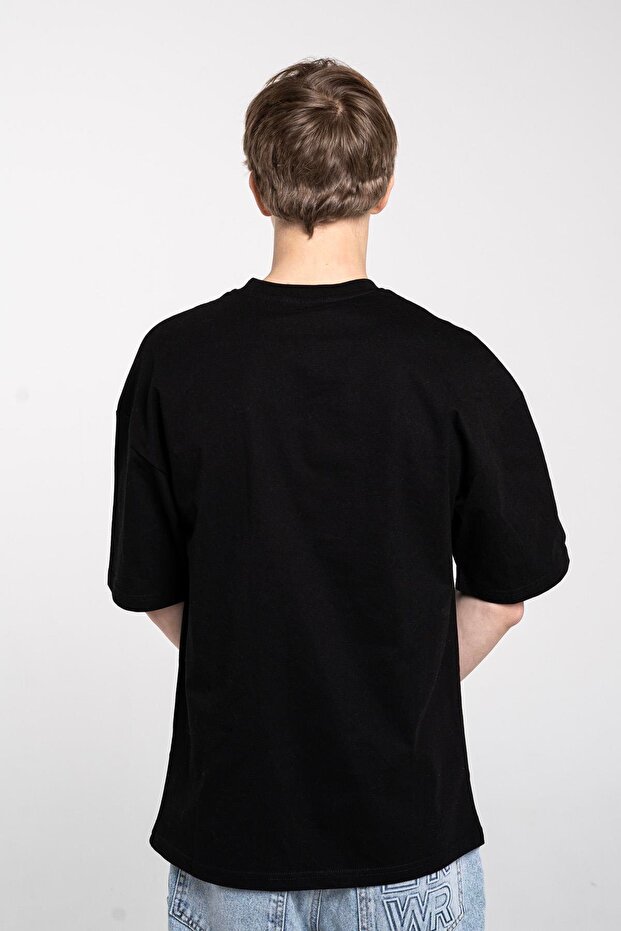 Unisex Shake Tshirt Siyah - 5