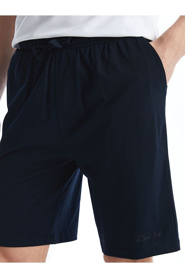 LCW Slim Fit Erkek Pijama Alt Şort - 3
