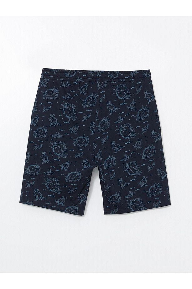 Standart Kalıp Erkek Pijama Alt Şort - 2