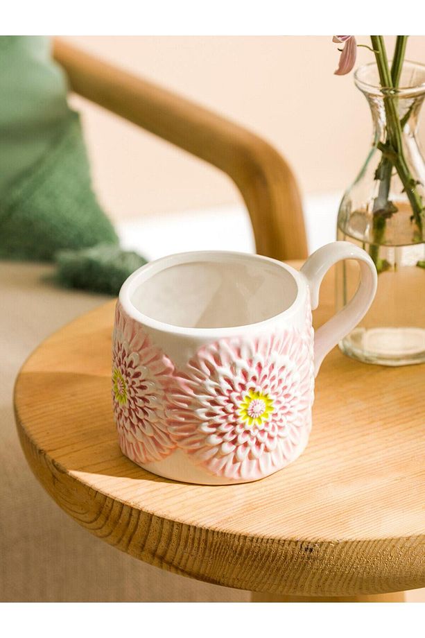 LCW HOME  Çiçek Desenli Seramik Kupa 400 Ml - 2