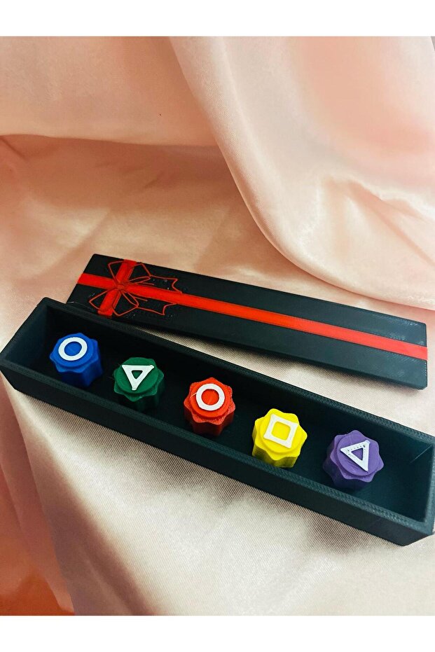 Squid Game 2 with Casket 5 Stone Game Squid Game Game Set Sand Model Toy - 1