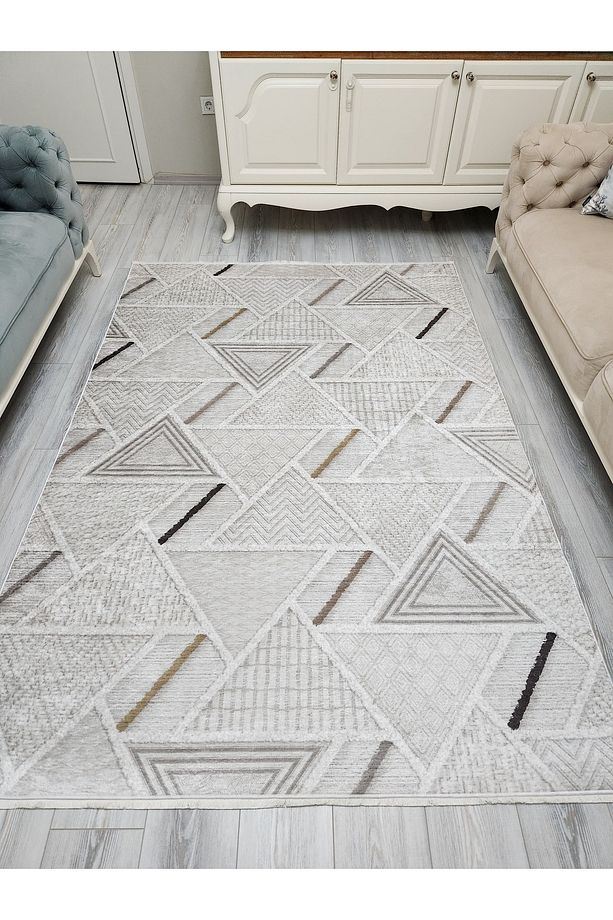 Yıkanabilir Kaymaz Taban Salon ve Oturma odası Halısı 4m² Dört Metrekare ve 6m² Altı Metrekare Ölçü - 3