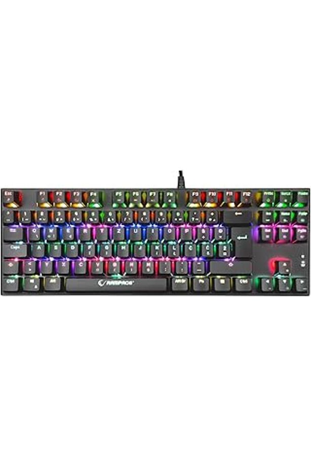 Rampage Kb-r17 Raptor Black Usb 6 Color Blue Switch Lc Layout Gaming Mechanical Keyboard - 1