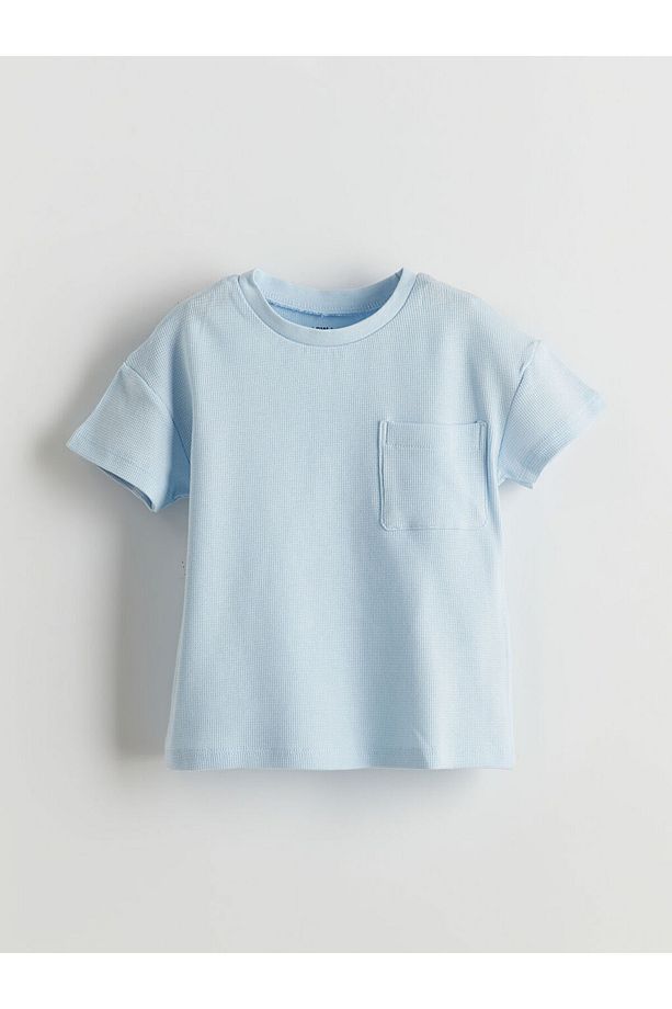 LCW baby Mavi Pamuklu Erkek Bebek Şortlu Pijama Takım - 2