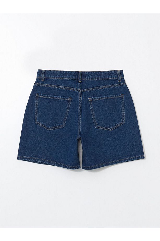 LCW Jeans İndigo Standart Fit Kadın Jean Şort - 2