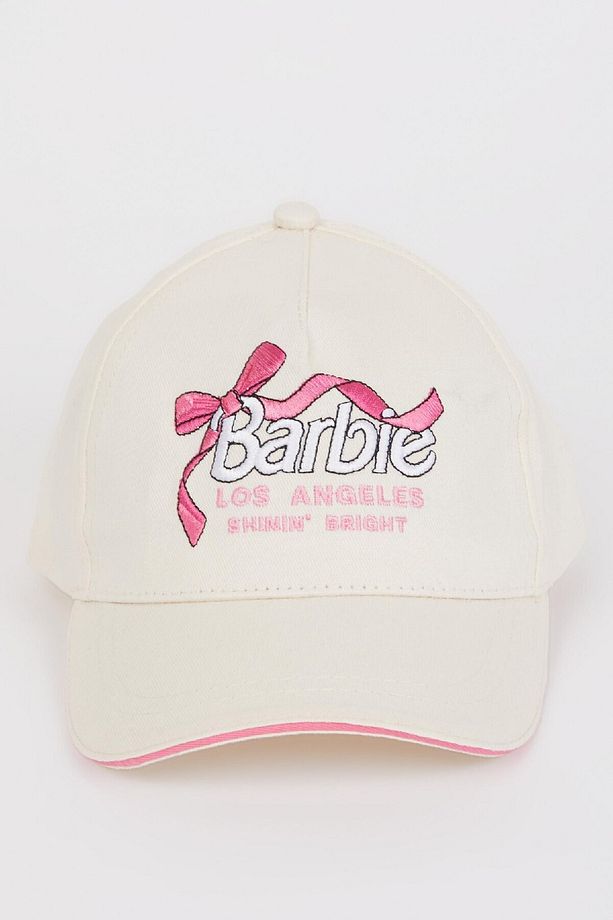 Kız Çocuk Barbie Nakışlı Pamuklu Cap Şapka E0410A825SM - 6