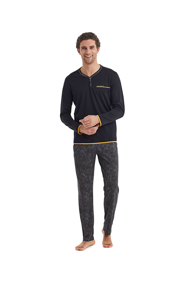 Erkek Uzun Pijama Set 40103 - 1