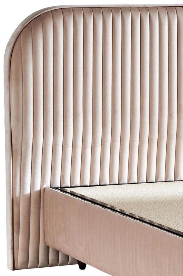 Line Visco Lüks Baza ve Başlık Seti 90x190 cm Tek Kişilik Baza ve Başlık Takımı Krem Babyface - 6