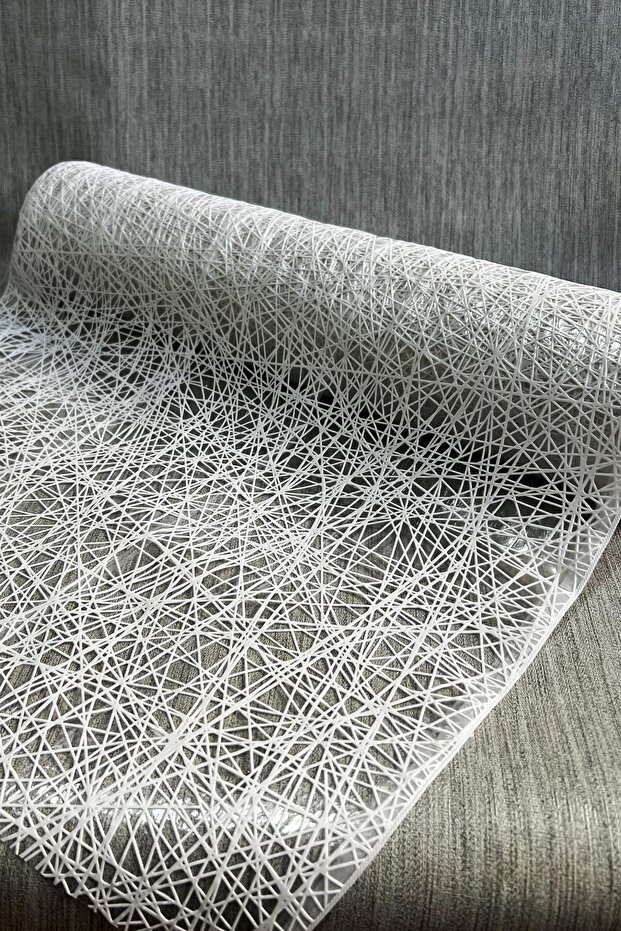 PVC Transparent Lace Shelf Cover - Rope Patterned_1012-a