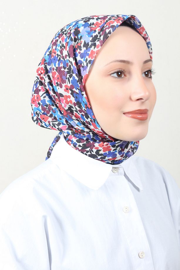 Lux Soft Pamuklu Eşarp 4040-187 Açık Kahve - 2