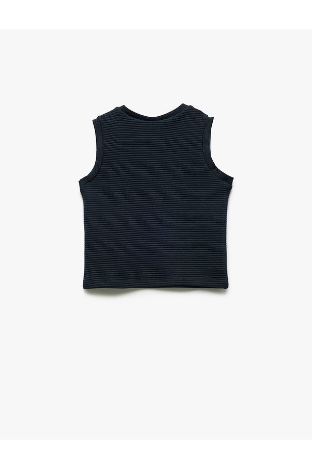 Pamuklu Bisiklet Yaka Basic Atlet - 2